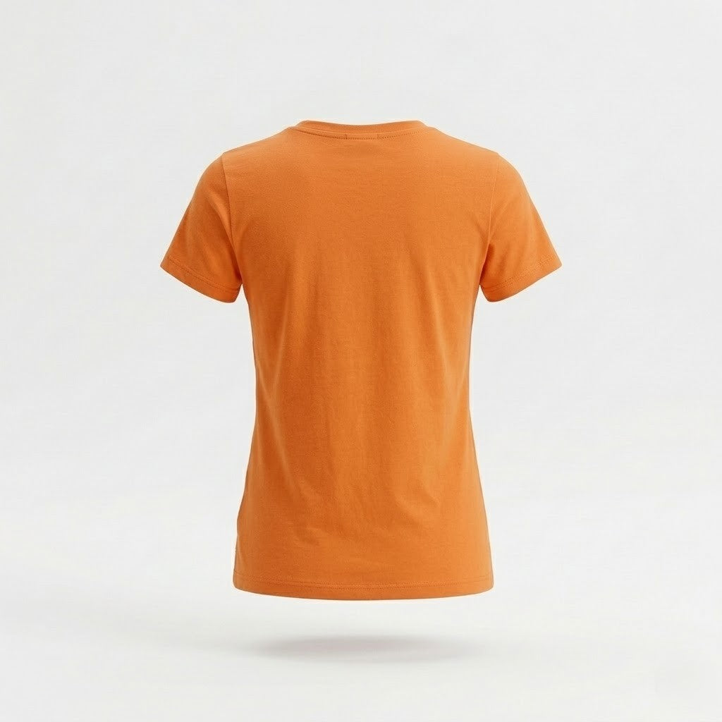 Orange Cotton T-Shirt