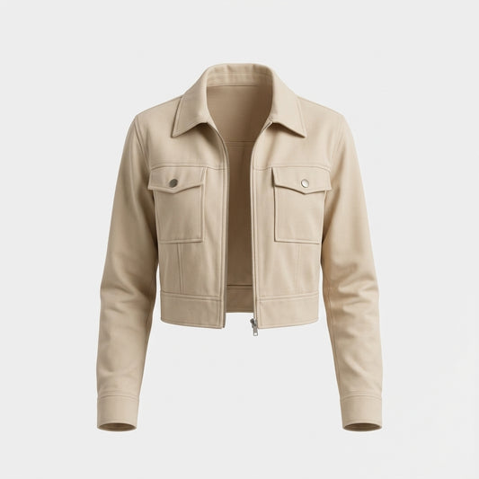 Beige Cotton Jacket