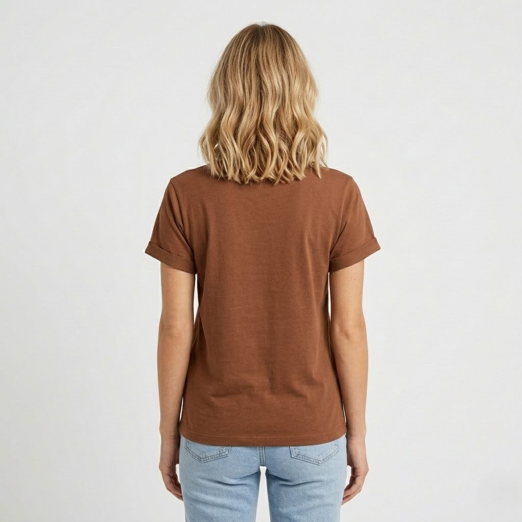 Brown Cotton T-Shirt