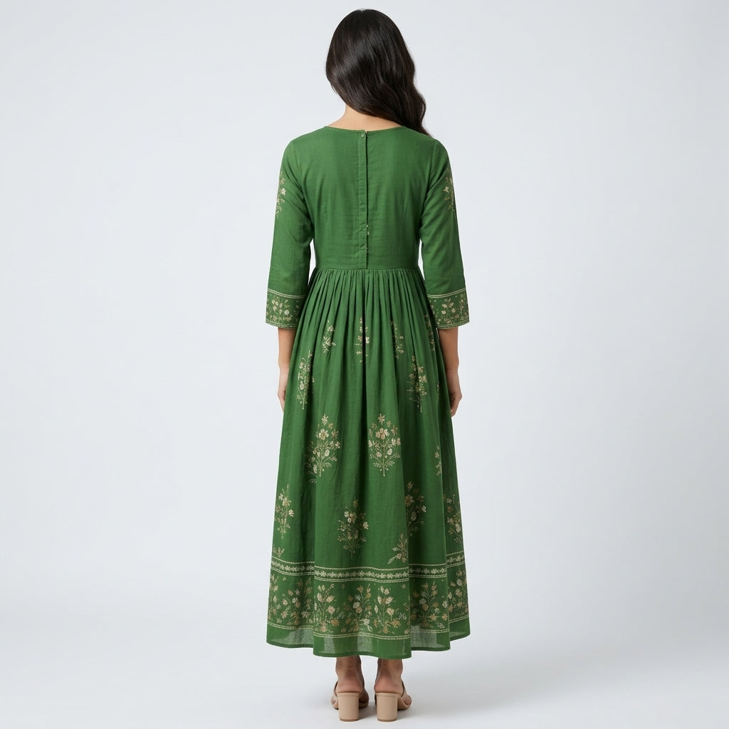 Green Cotton Dress