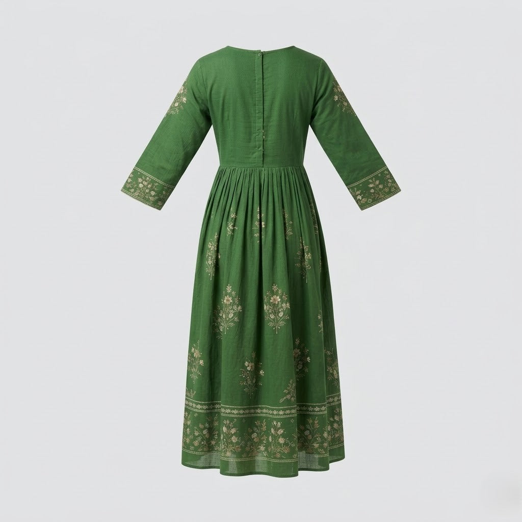 Green Cotton Dress