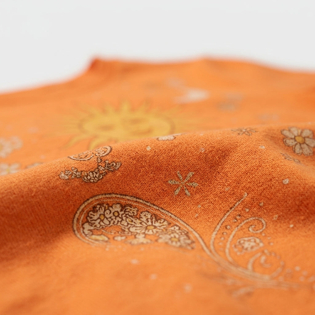 Orange Cotton T-Shirt