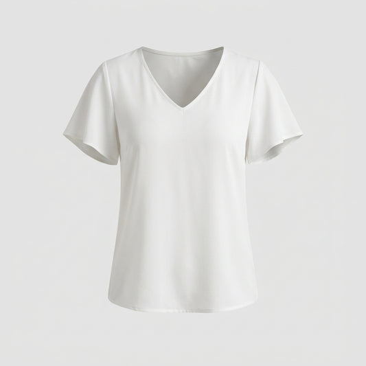 White Polyester Blouse